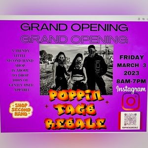 Opening soon! 3/3/23 this Friday 8am. follow us on instagram for more details.